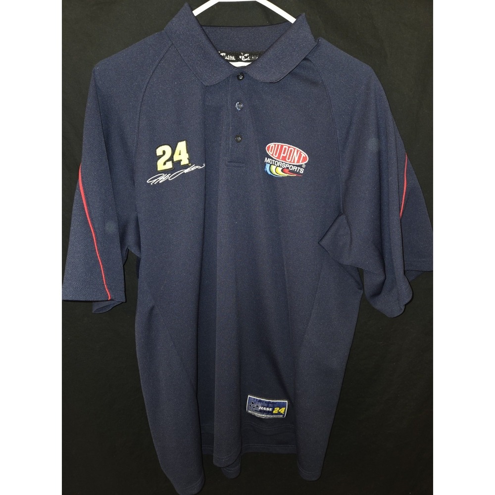 Nascar Jeff Gordon VINTAGE 1/4 Polo‎ Shirt Chase Authentic Champion 90s Size XL